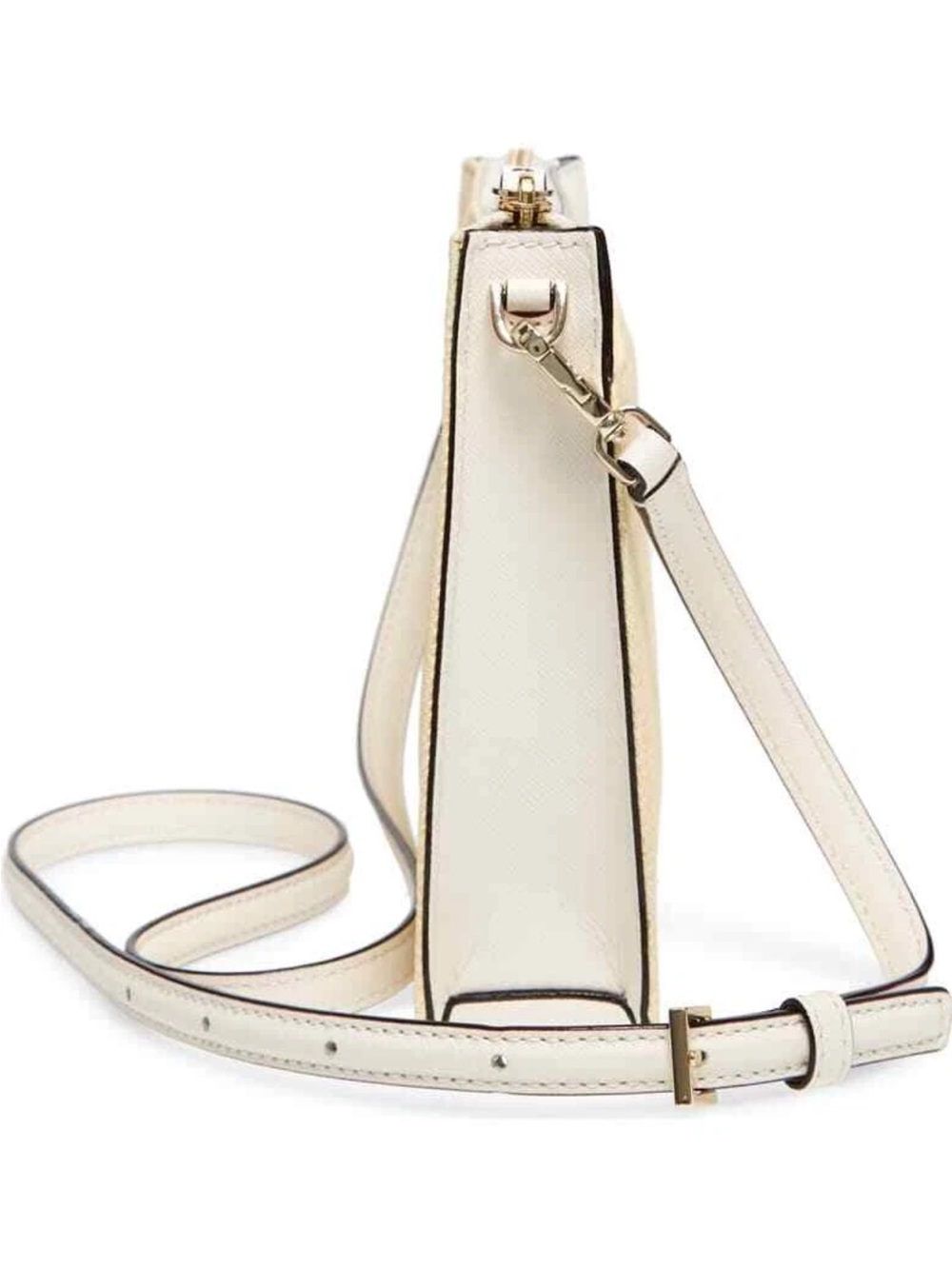 kate spade White and Natural Raffia Convertible Crossbody - Picture 12 of 12